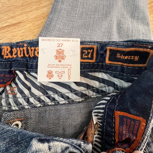 New Rock Revival Sherry Easy Crop Jeans Buckle Exclusive 27 - Picture 6 of 9